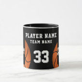 Basketball-Spielername Team 2 Fotos Tasse (Zentrum)