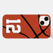 Basketball-Spielernummer oder Initialen für kunden Case-Mate iPhone Hülle (Rückseite (Horizontal))
