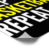 Basketball Spielerspende - Schlafen im Basketball Poster (Ecke)