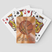 Basketball Spielkarten, Basketball-Trainergeschenk Spielkarten (Rückseite)