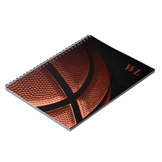 Basketball Spiral Foto Notebook Notizblock (Linke Seite)