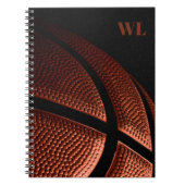 Basketball Spiral Foto Notebook Notizblock (Vorderseite)