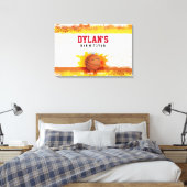 BASKETBALL SPLASH Bar Mitzvah Sign auf Memory Boar Leinwanddruck (Insitu (Schlafzimmer))
