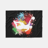 Basketball Splash Fleecedecke (Vorderseite (Horizontal))
