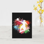 Basketball Splash Karte (Gelbe Blume)