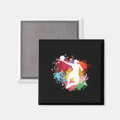 Basketball Splash Magnet (Vorderseite/Rückseite)