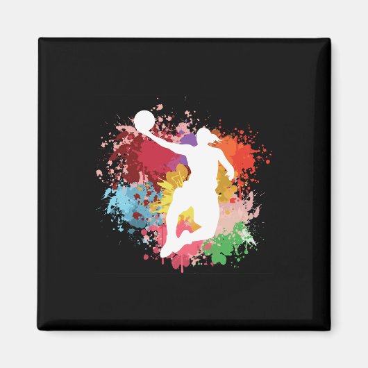 Basketball Splash Magnet (Vorne)