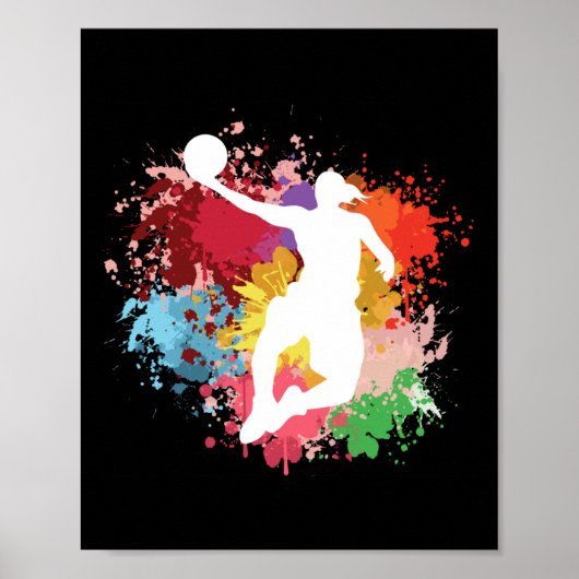 Basketball Splash Poster (Vorne)