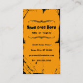 Basketball splatz visitenkarte (Rückseite)