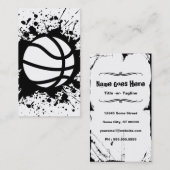 Basketball splatz visitenkarte (Vorne/Hinten)