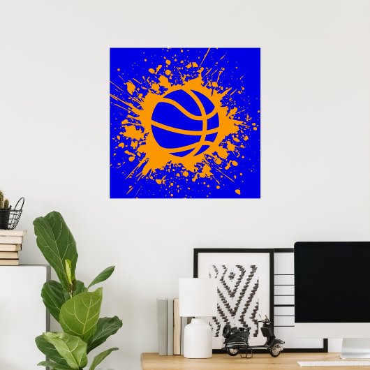 Basketball-Splatzer Poster (Heimbüro)