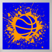 Basketball-Splatzer Poster (Vorne)