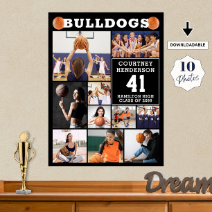 Basketball-Sport-Abend der Abschlussklasse 10 Foto Poster