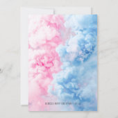 Basketball Sport Baby Gender Reveal Party Einladung (Rückseite)