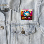 Basketball Sport Ball Game Cool Abstrakt Button (Beispiel)