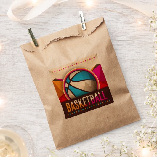 Basketball Sport Ball Game Cool Abstrakt Geschenktütchen (Ausgeschnitten)