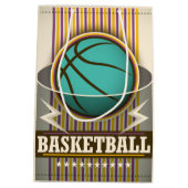 Basketball Sport Ball Game Cool Mittlere Geschenktüte (Rückseite)