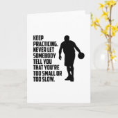 Basketball Sport Basketball Spielerteam Geschenk Karte (Gelbe Blume)