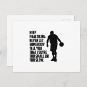 Basketball Sport Basketball Spielerteam Geschenk Postkarte (Vorne/Hinten)