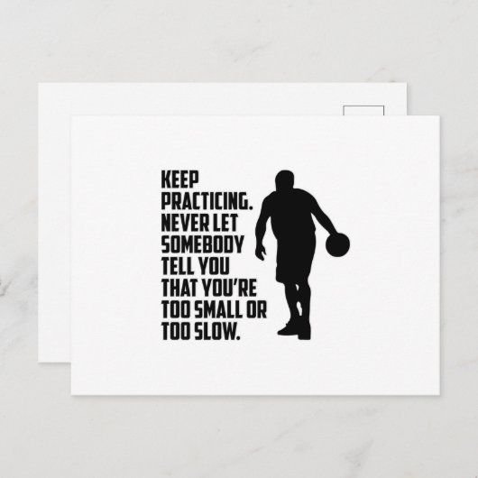 Basketball Sport Basketball Spielerteam Geschenk Postkarte (Vorne/Hinten)