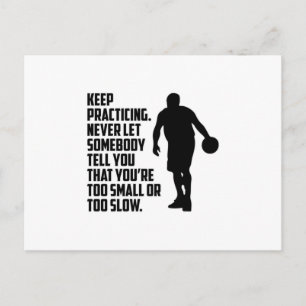 Basketball Sport Basketball Spielerteam Geschenk Postkarte