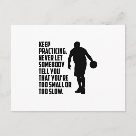 Basketball Sport Basketball Spielerteam Geschenk Postkarte (Vorderseite)