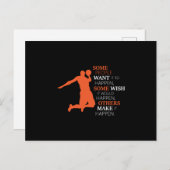 Basketball Sport Basketball Team Spieler Geschenk Postkarte (Vorne/Hinten)