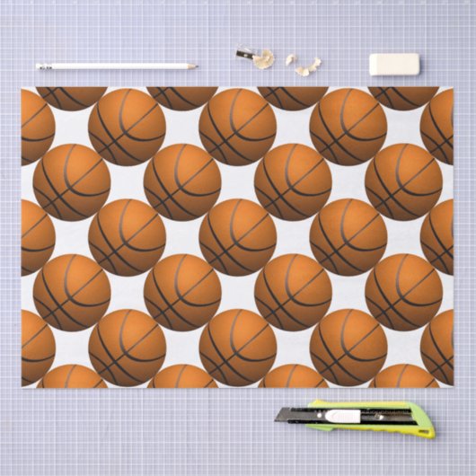 Basketball Sport Design Seidenpapier (Handwerk)