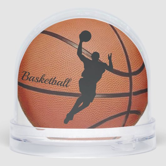 Basketball Sport Design Snow Globe Schneekugeln (Rückseite)