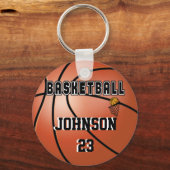 Basketball Sport | DIY Name & Number Schlüsselanhänger (Vorderseite)