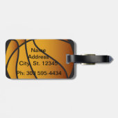 Basketball Sport | DIY Text Gepäckanhänger (Rückseite horizontal)