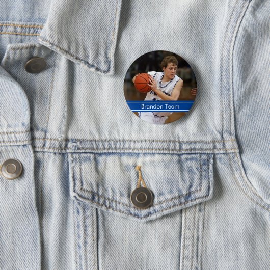 Basketball Sport Foto Button (Beispiel)