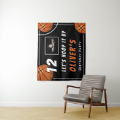 Basketball Sport Foto Geburtstagsparty Wandteppich (Beispiel)