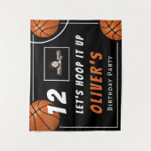 Basketball Sport Foto Geburtstagsparty Wandteppich (Vorderseite)