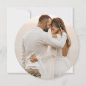 Basketball Sport Foto Orange Wedding Einladung (Rückseite)