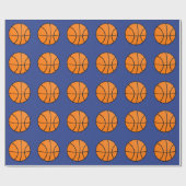 Basketball Sport Geburtstagskinder Packpapier (Flach)
