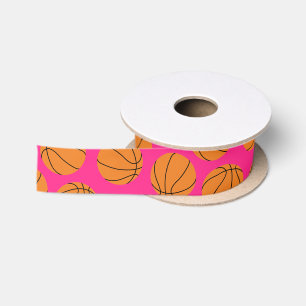 Basketball Sport Geburtstagsparty Pink Satinband