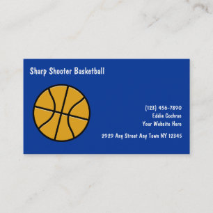Basketball Sport Geschäftskarten Visitenkarte