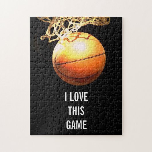 Basketball - Sport Illustration Kunst Puzzle (Vertikal)