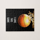 Basketball - Sport Illustration Kunst Puzzle (Horizontal)