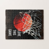 Basketball - Sport Illustration Kunst Puzzle (Horizontal)