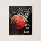 Basketball - Sport Illustration Kunst Puzzle (Vertikal)