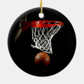 Basketball Sport Motivierend Keramik Ornament (Hinten)