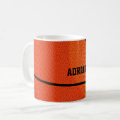 Basketball Sport Personalisiert Kaffeetasse (Vorderseite Links)