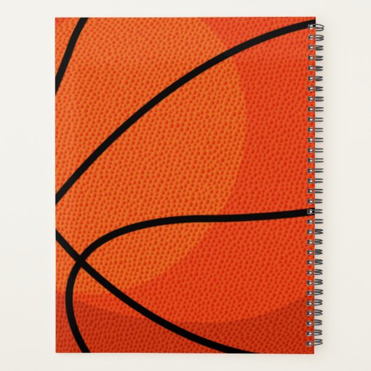 Basketball Sport Personalisiert Planer (Rückseite)
