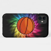 Basketball; Sport; Regenbogen Case-Mate iPhone Hülle (Rückseite (Horizontal))