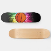 Basketball; Sport; Regenbogen Skateboard (Horizontal)