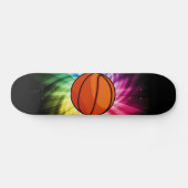 Basketball; Sport; Regenbogen Skateboard (Horizontal)