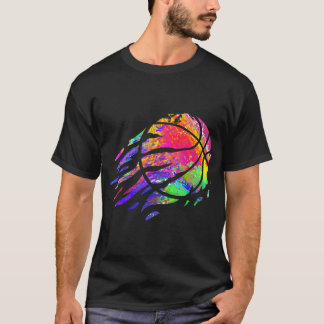 Basketball Sport Splash Basketball Ball Spar T-Shirt