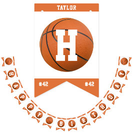 Basketball Sport Team Spielername Glückwunsch zum  Wimpelkette